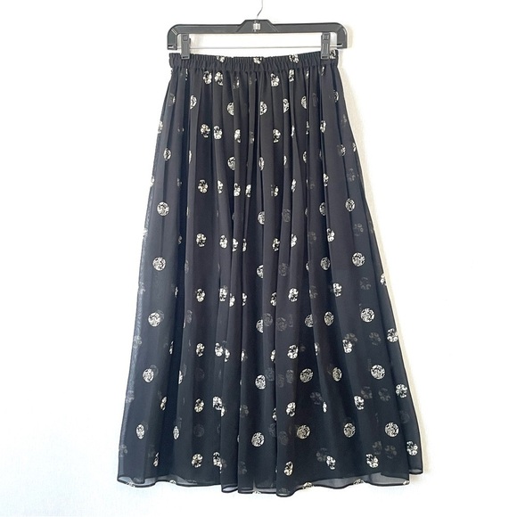 CLUB Monaco Veronique Silk Pleaded Skirt - Picture 2 of 8